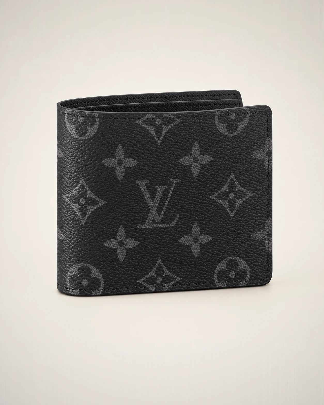 Louis Vuitton Multiple Wallet Monogram Eclipse, pieza compacta de marroquinería de lujo.