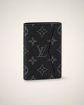 Louis Vuitton Pocket Organizer Monogram Eclipse, pieza compacta de marroquinería de lujo.